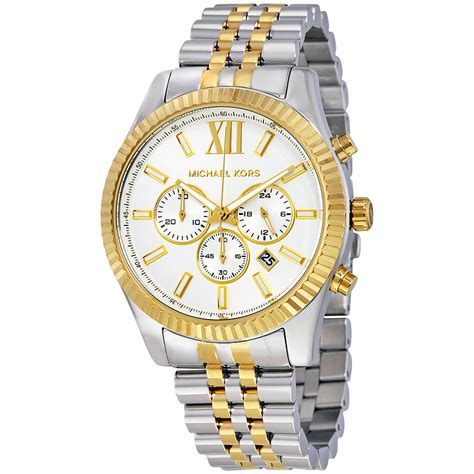 michael kors lexington two-tone watch